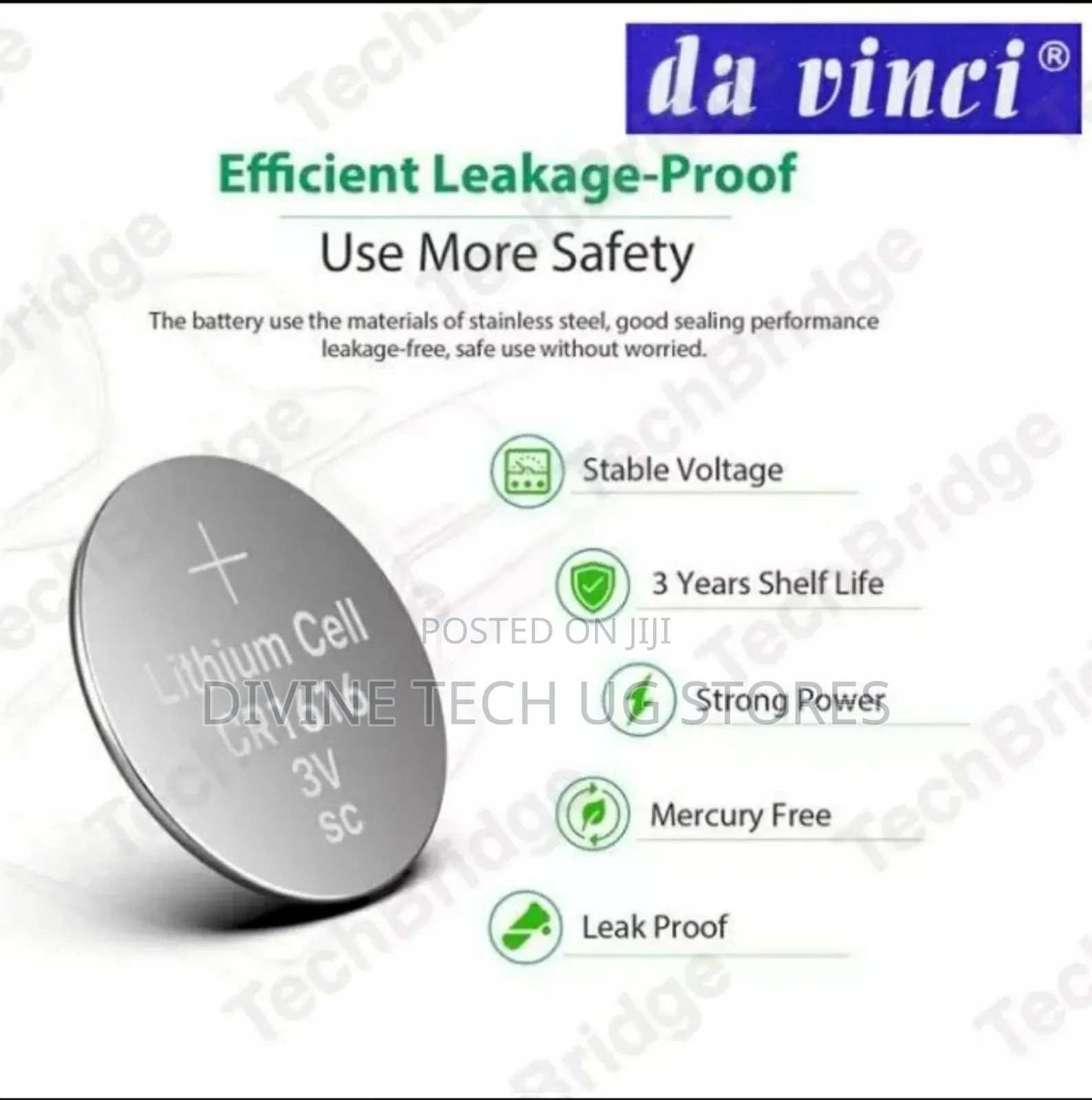 5 PCS Cr1616 Lithium Coin Cell Battery 3 Volts
