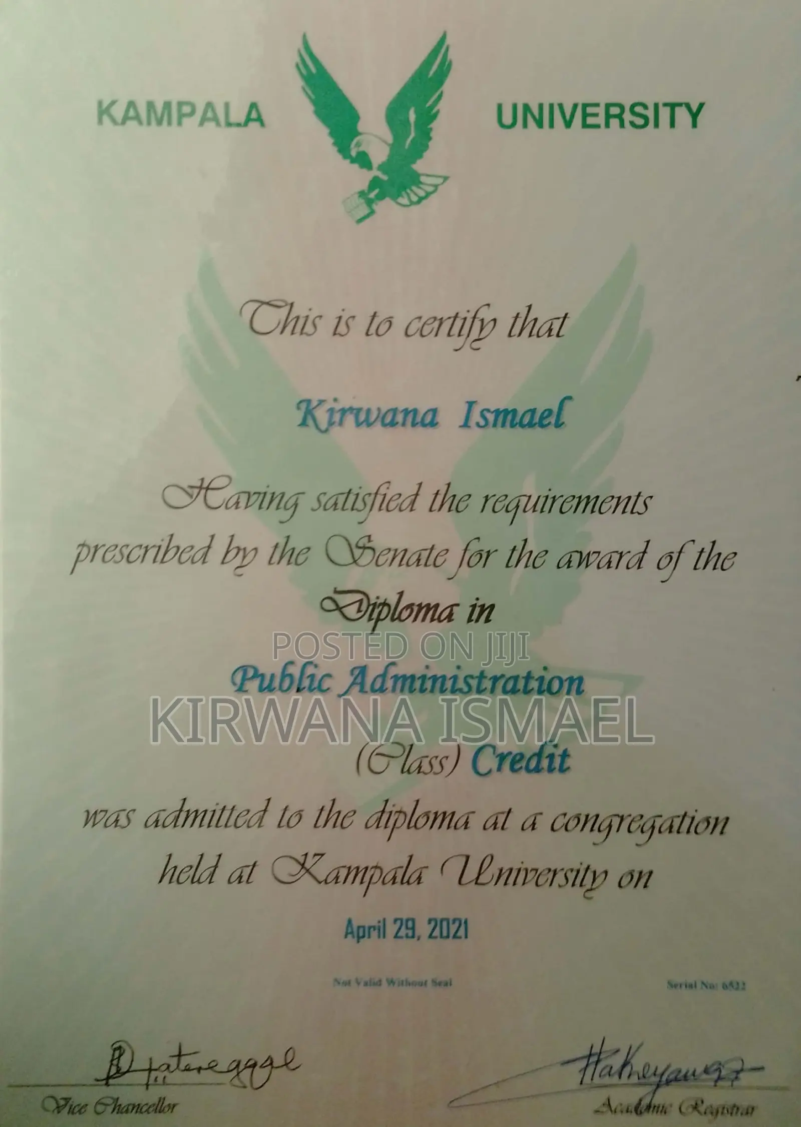 Mr Kirwana Ismael