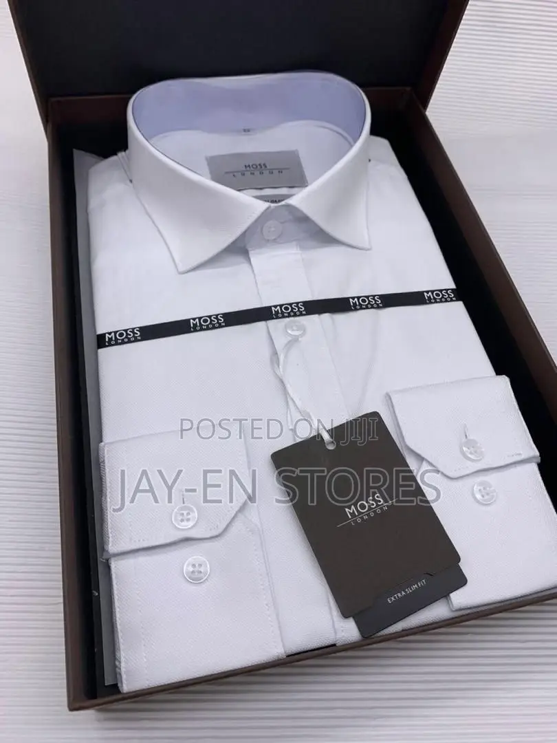 Moss London Plain White Shirt