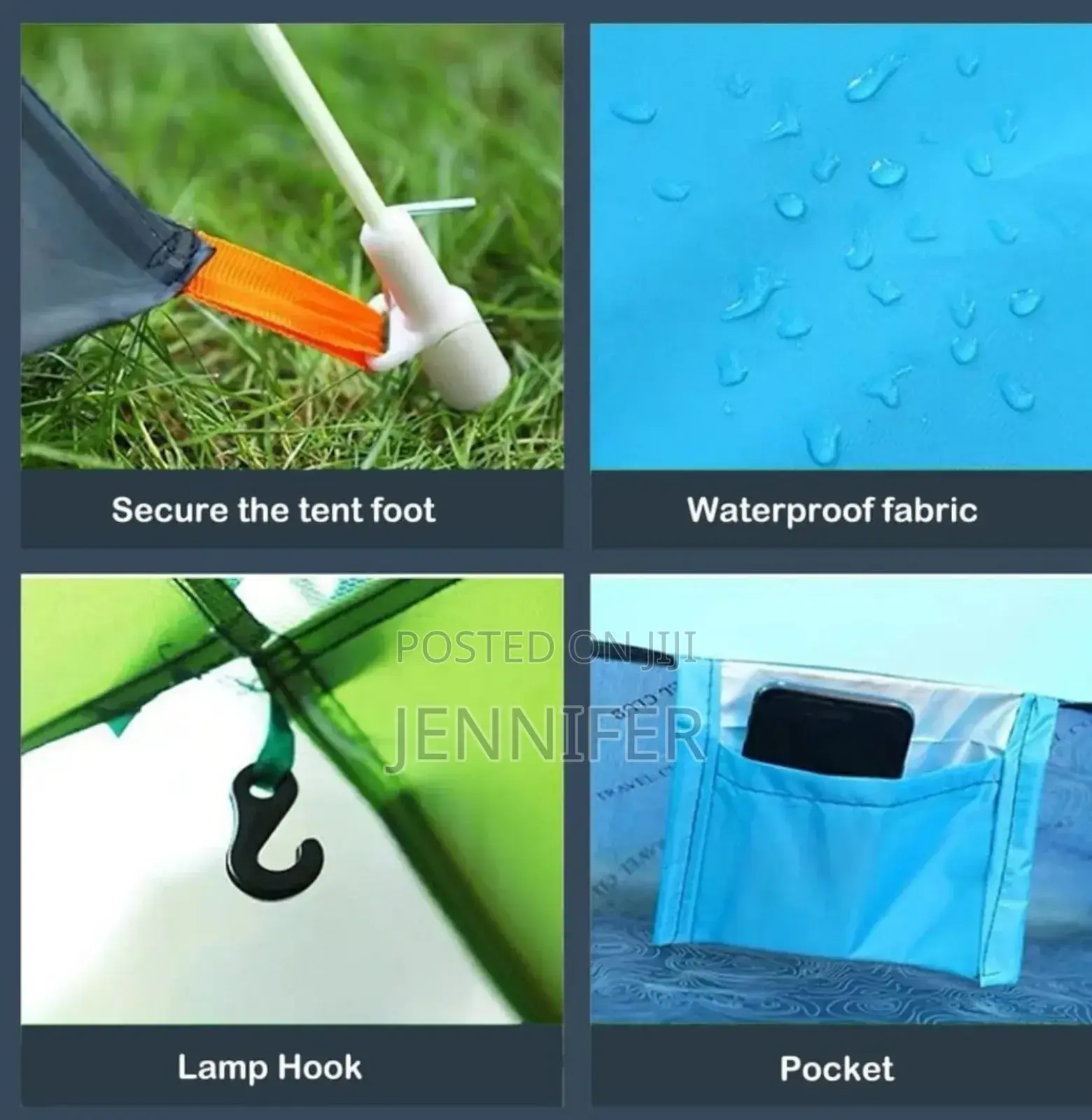 3- People Automatic Orange Tent