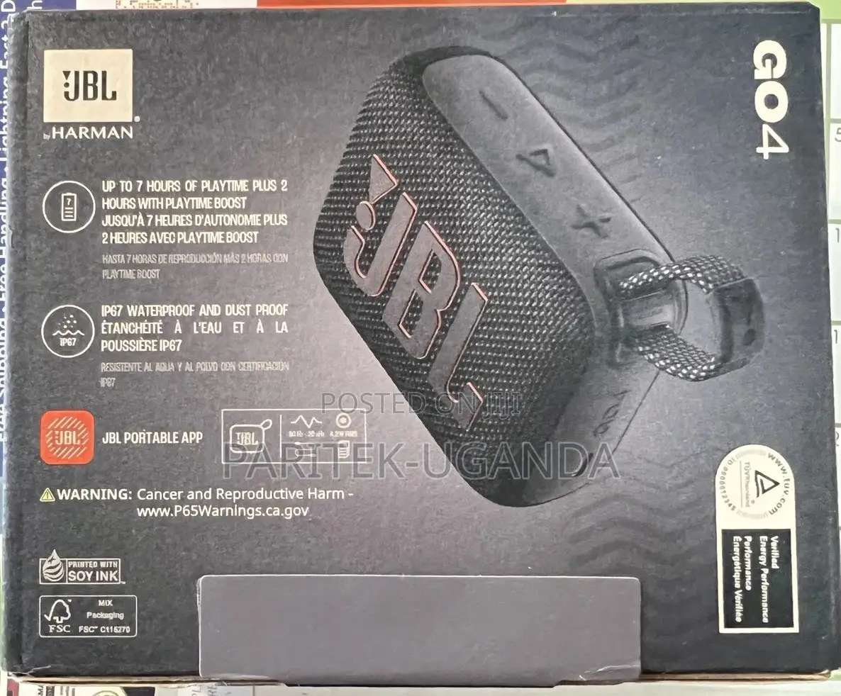 JBL Go 4 Wireless Speaker - Black Brand New