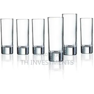 6 Pieces of Long Shot Glasses - Colorless 