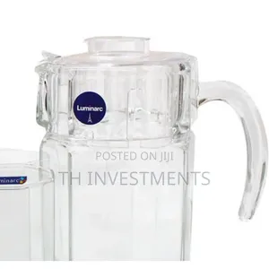 Luminarc 6 Pieces of Juice Glasses Cups and 1 Jar Water Set