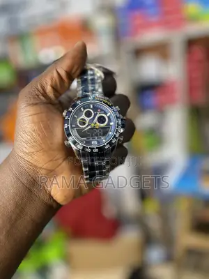 Nf9188 Silver Stainless Steel Dual Time Wrist Watch