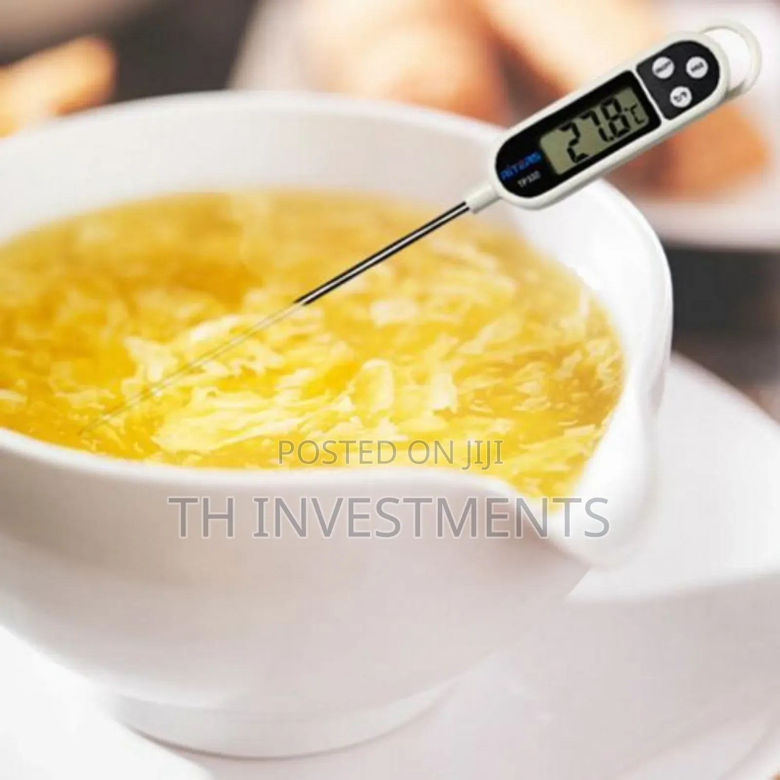 Digital Universal Kitchen Food Cooking Thermometer-White