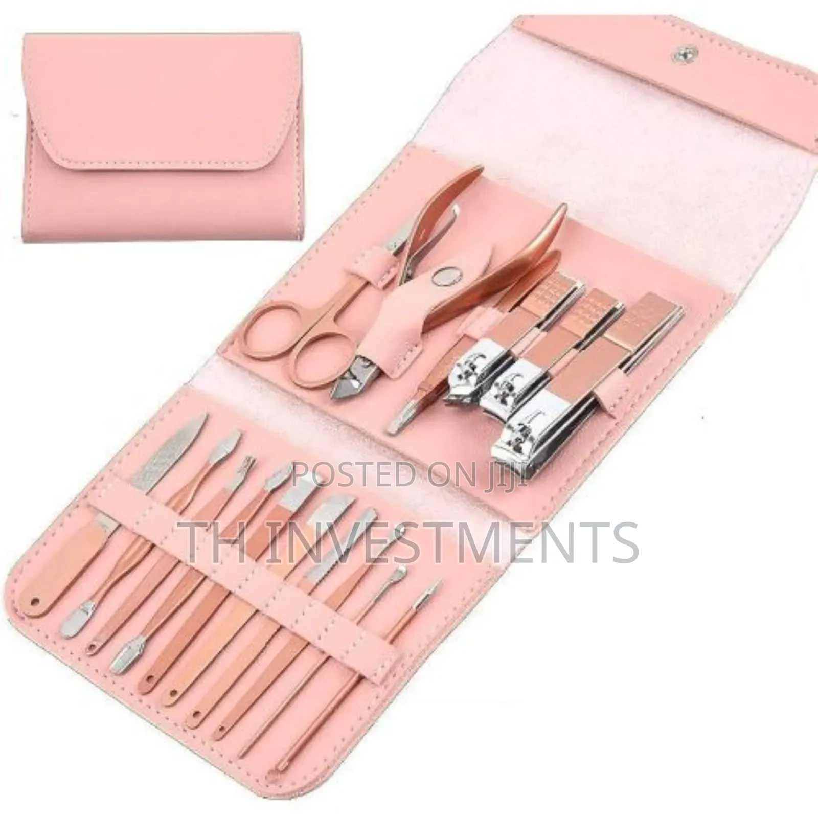 16pcs Manicure Set Nail Clippers Pedicure Kit Cutter Tweezer