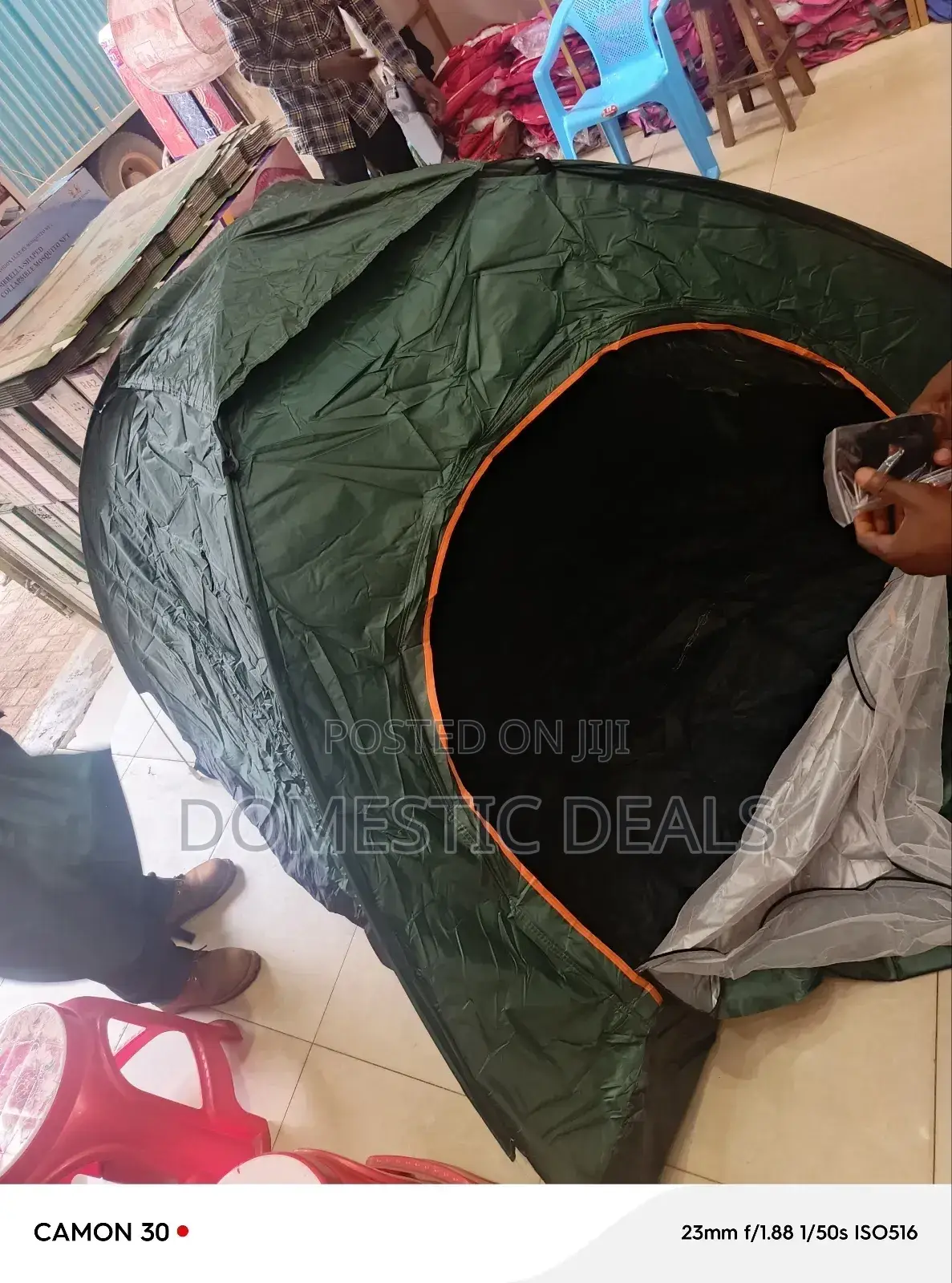 4 Person Waterproof Camping Tent ( Army Green)