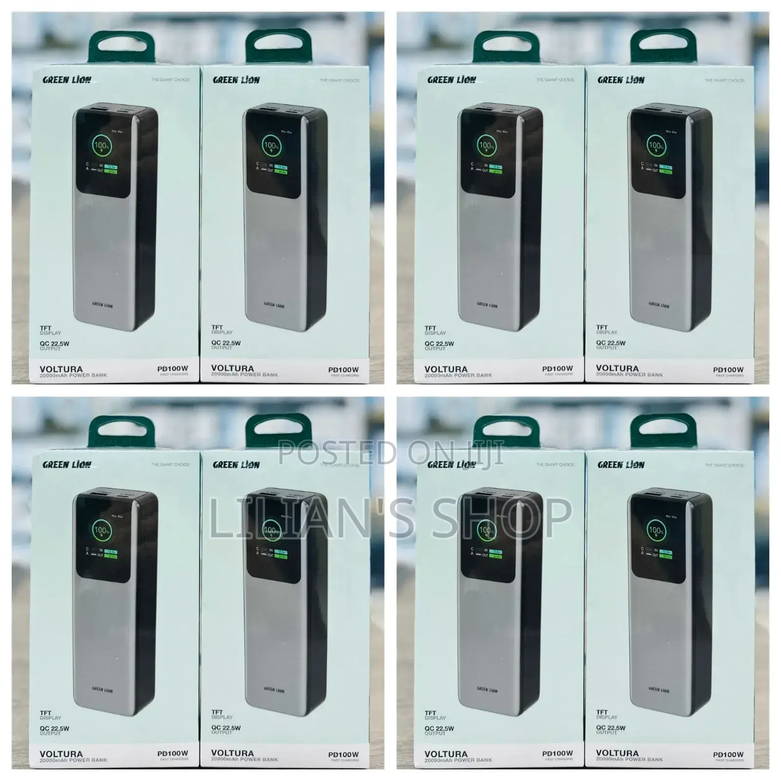 Greenlion Voltura 20000mah Power Bank Pd- 100w