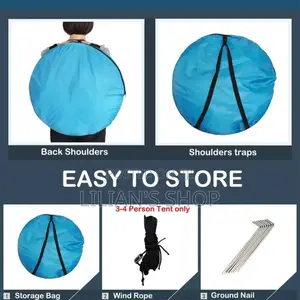 2 Person Automatic Camping Tent