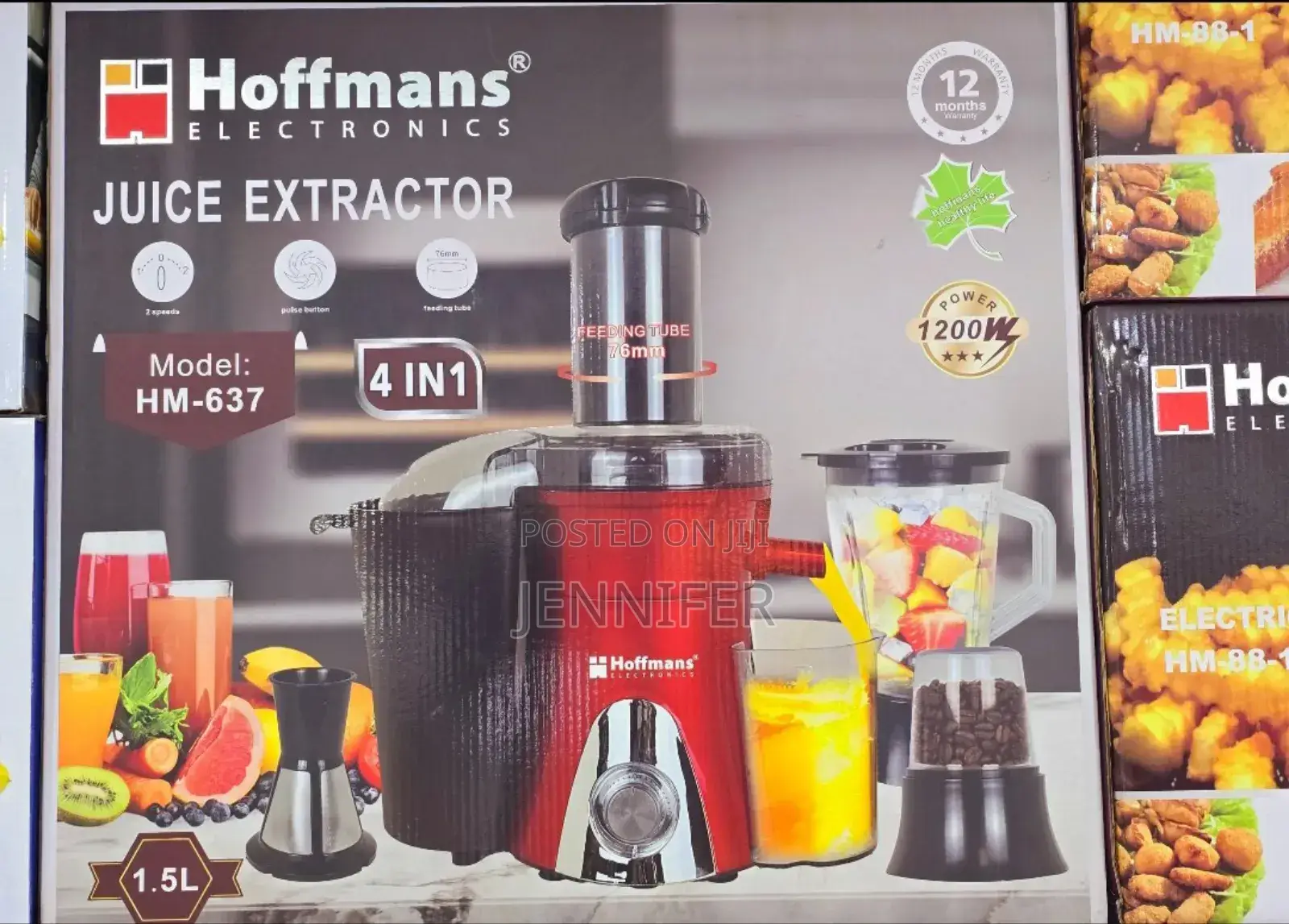 4 in 1 Hoffmans Electrical Juice Extractor