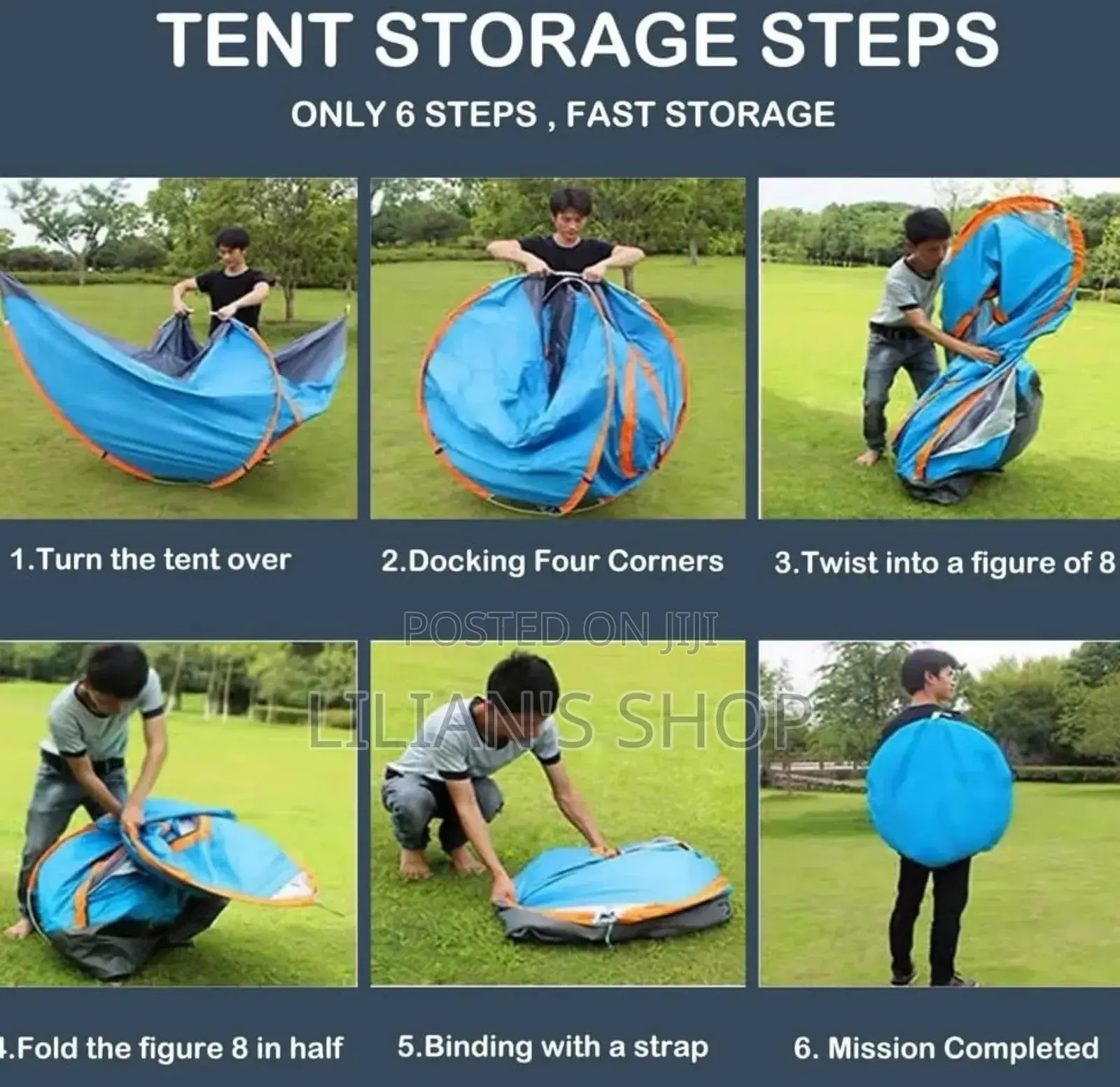3 to 4 Person Automatic Camping Tent