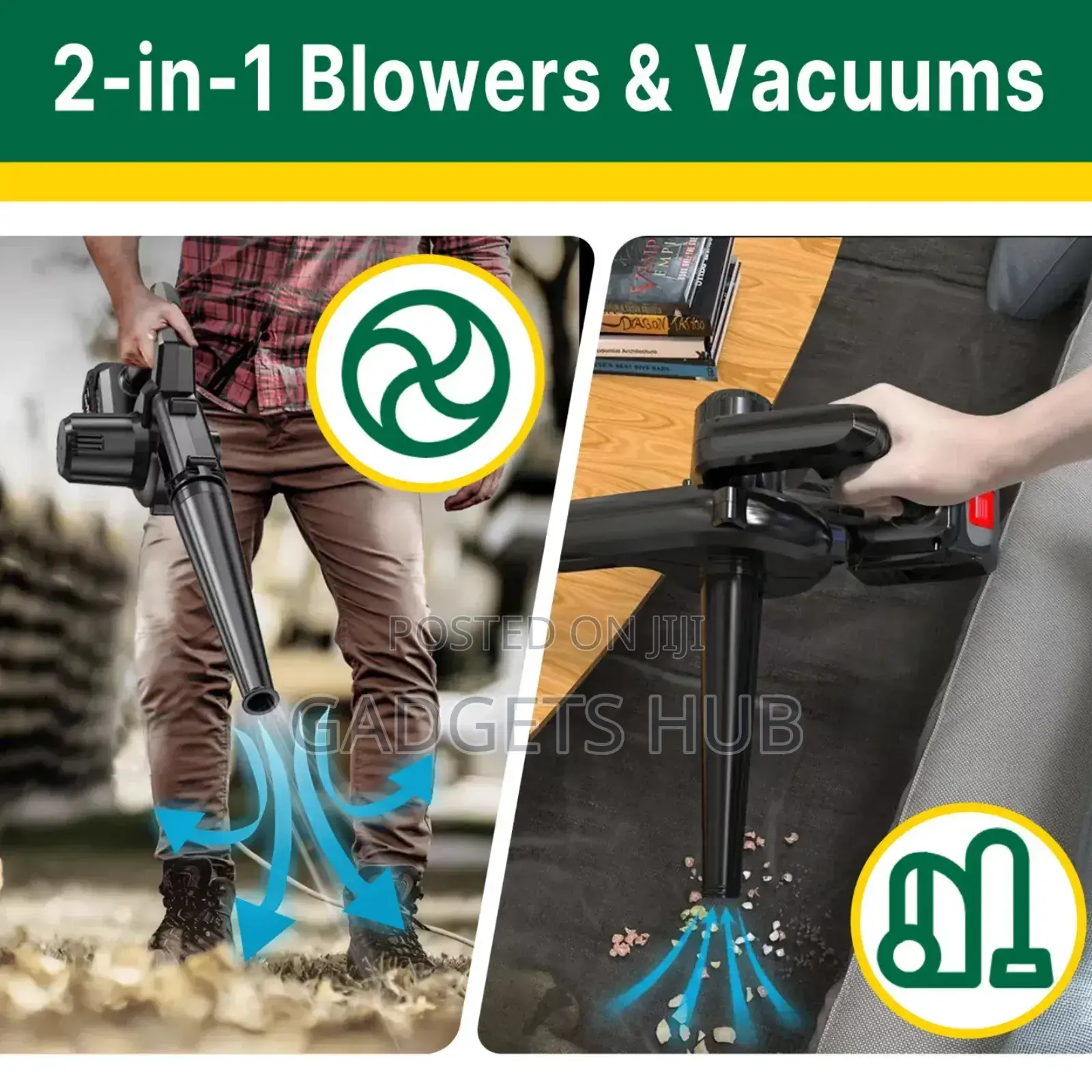 Cordless Electric Air Blower Vacuum Clean Blowing