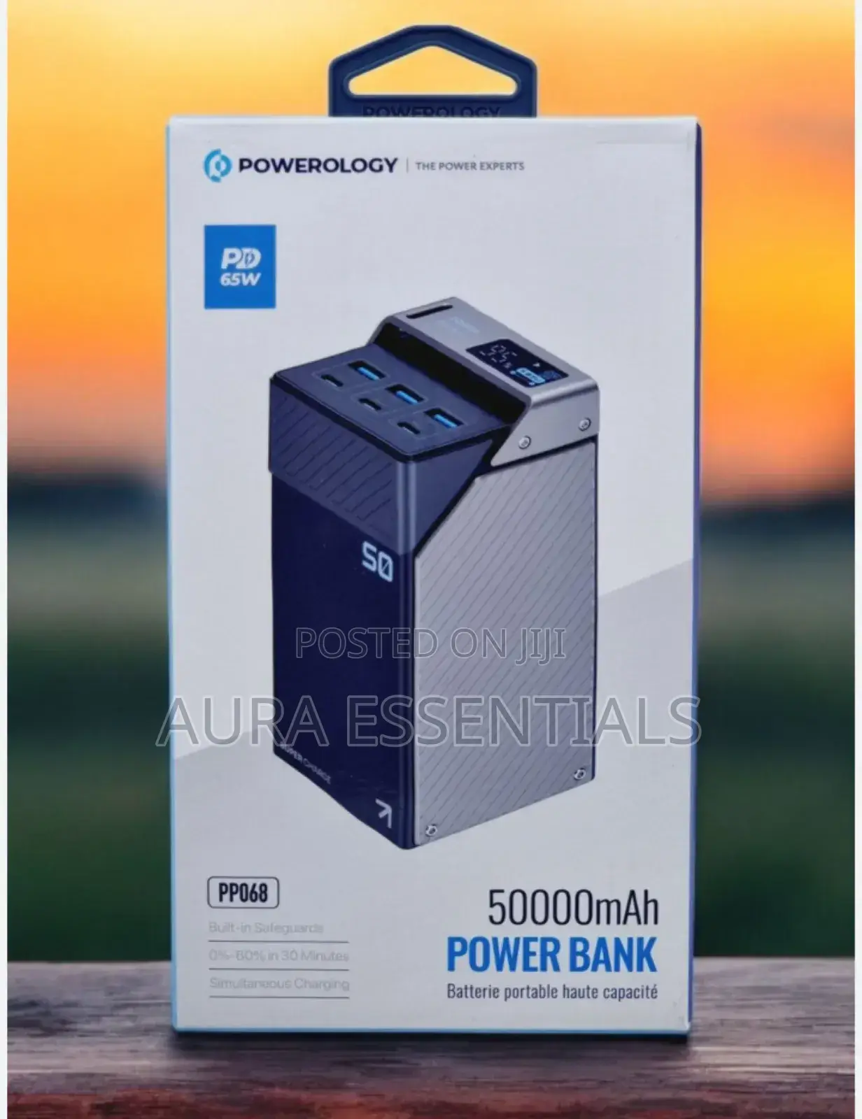 Powerology 50000mah Power Bank 65w