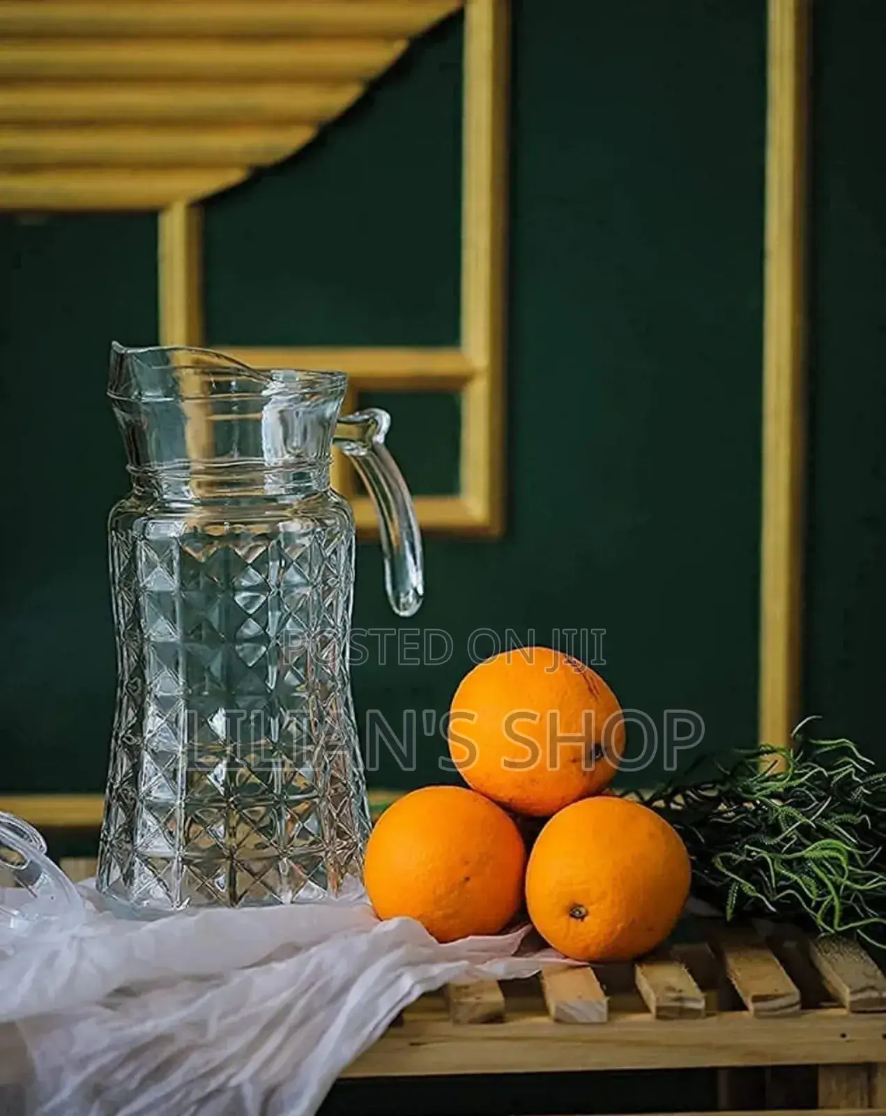 Glass Water Jug Pitcher Set