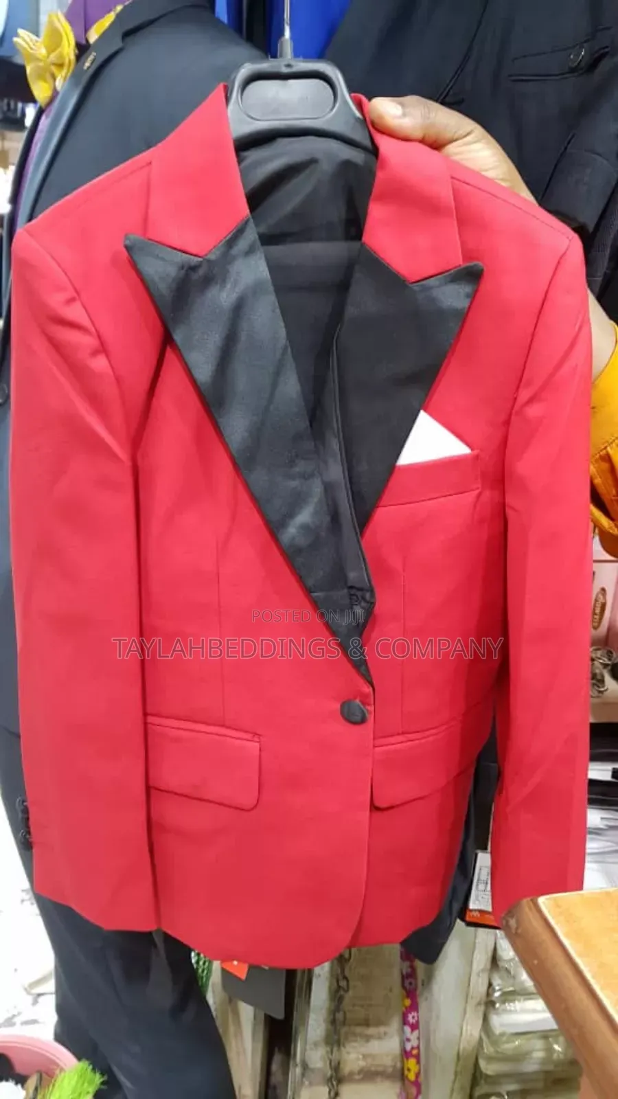 Boys Red Classic Style Suit Business Wedding Party Tuxedo