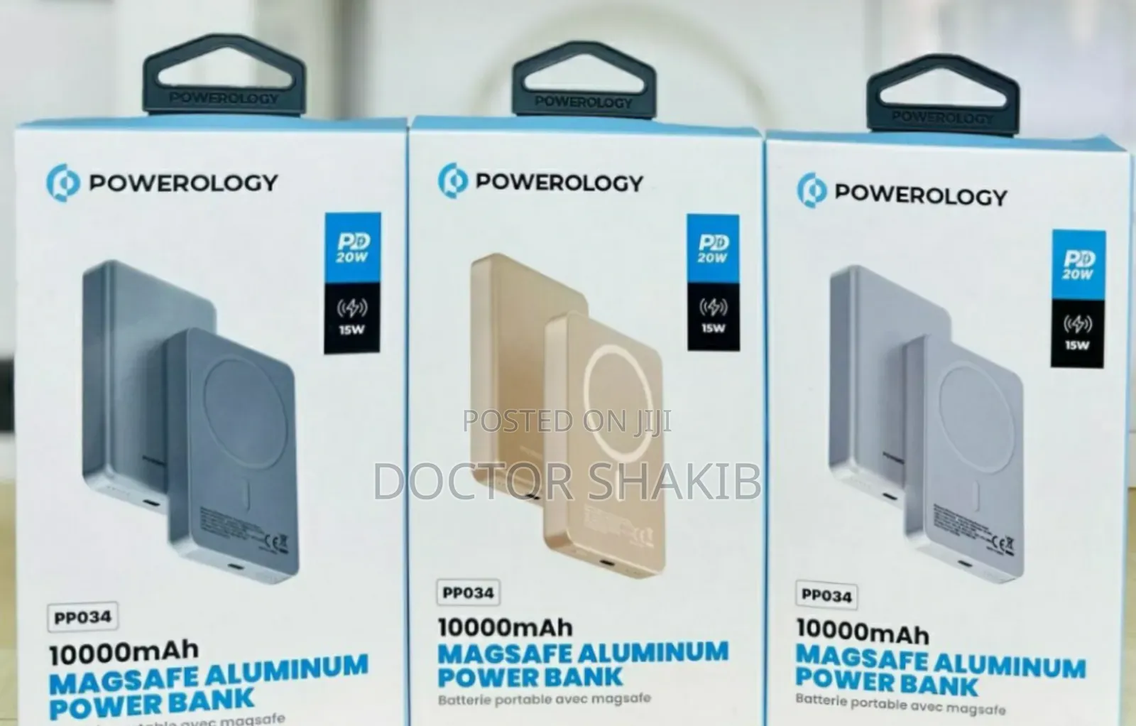 New Powerology 10000mah Magsafe Aluminum Power Bank