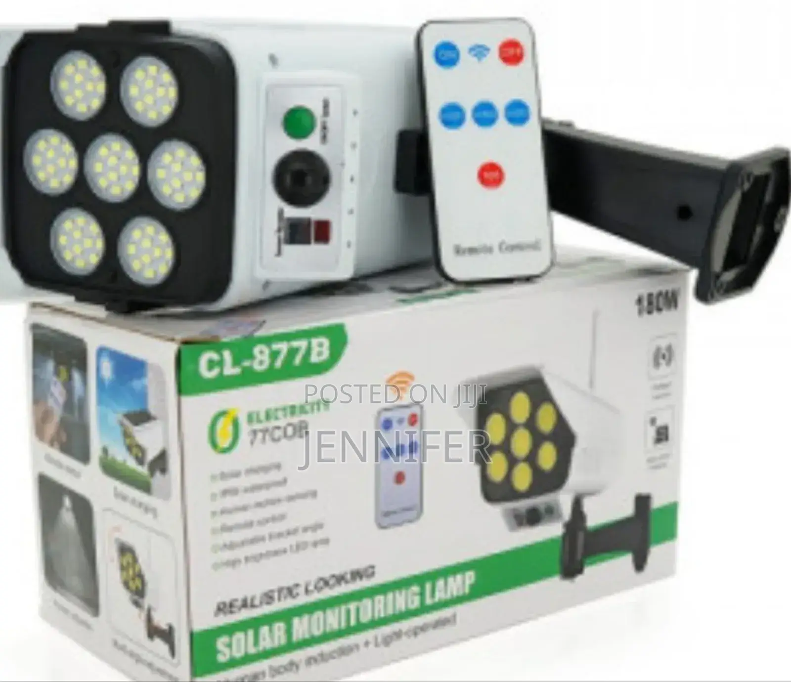 Solar Monitoring Lamp With Remote