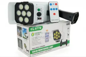 Solar Monitoring Lamp With Remote