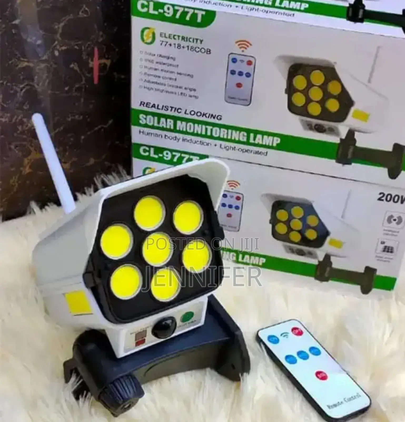 Solar Monitoring Lamp With Remote