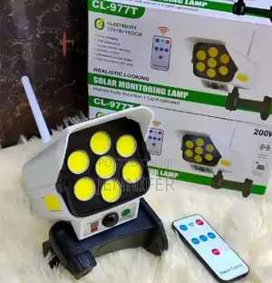 Solar Monitoring Lamp With Remote