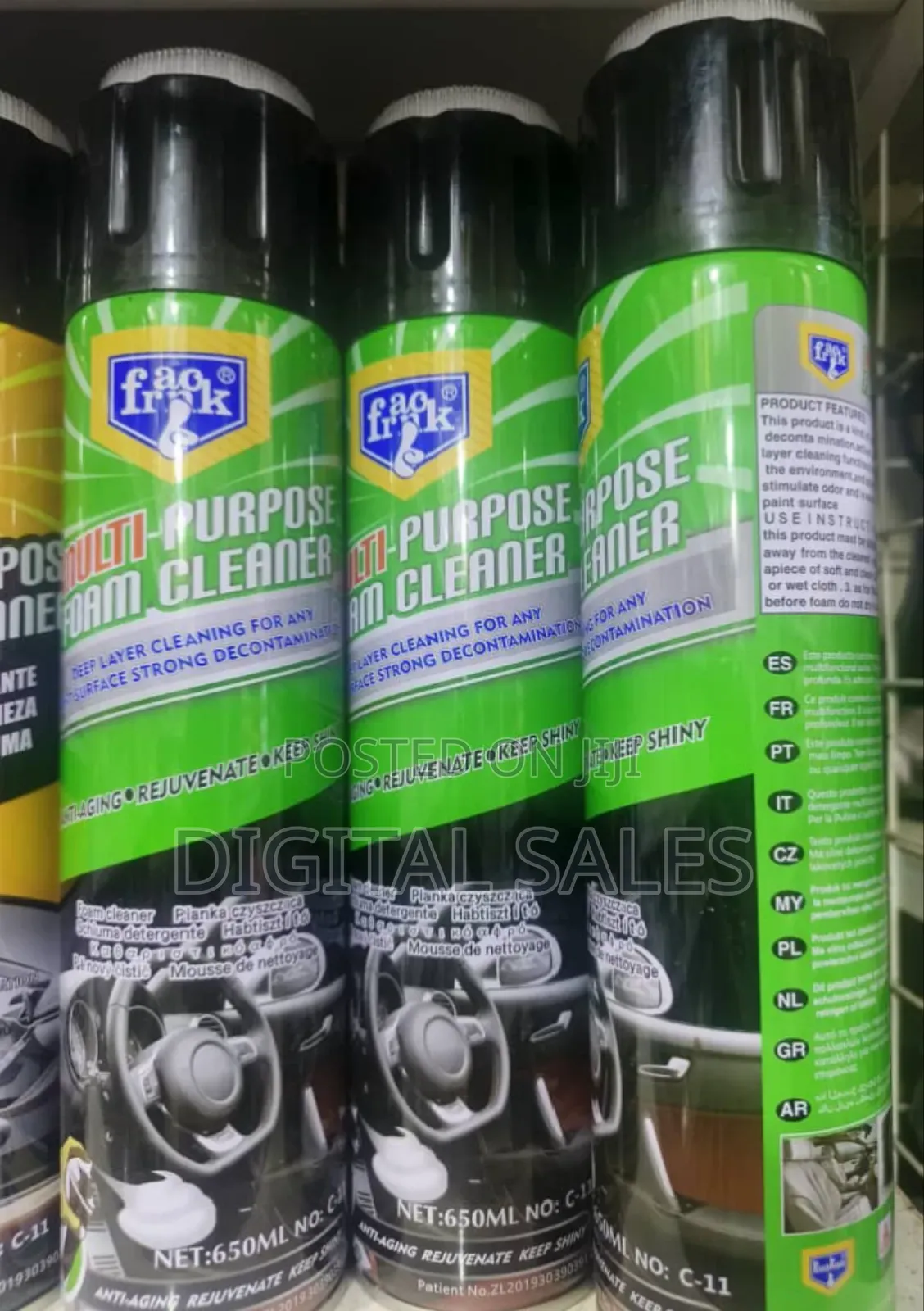 Multi Purpose Foam Cleaner Spray -