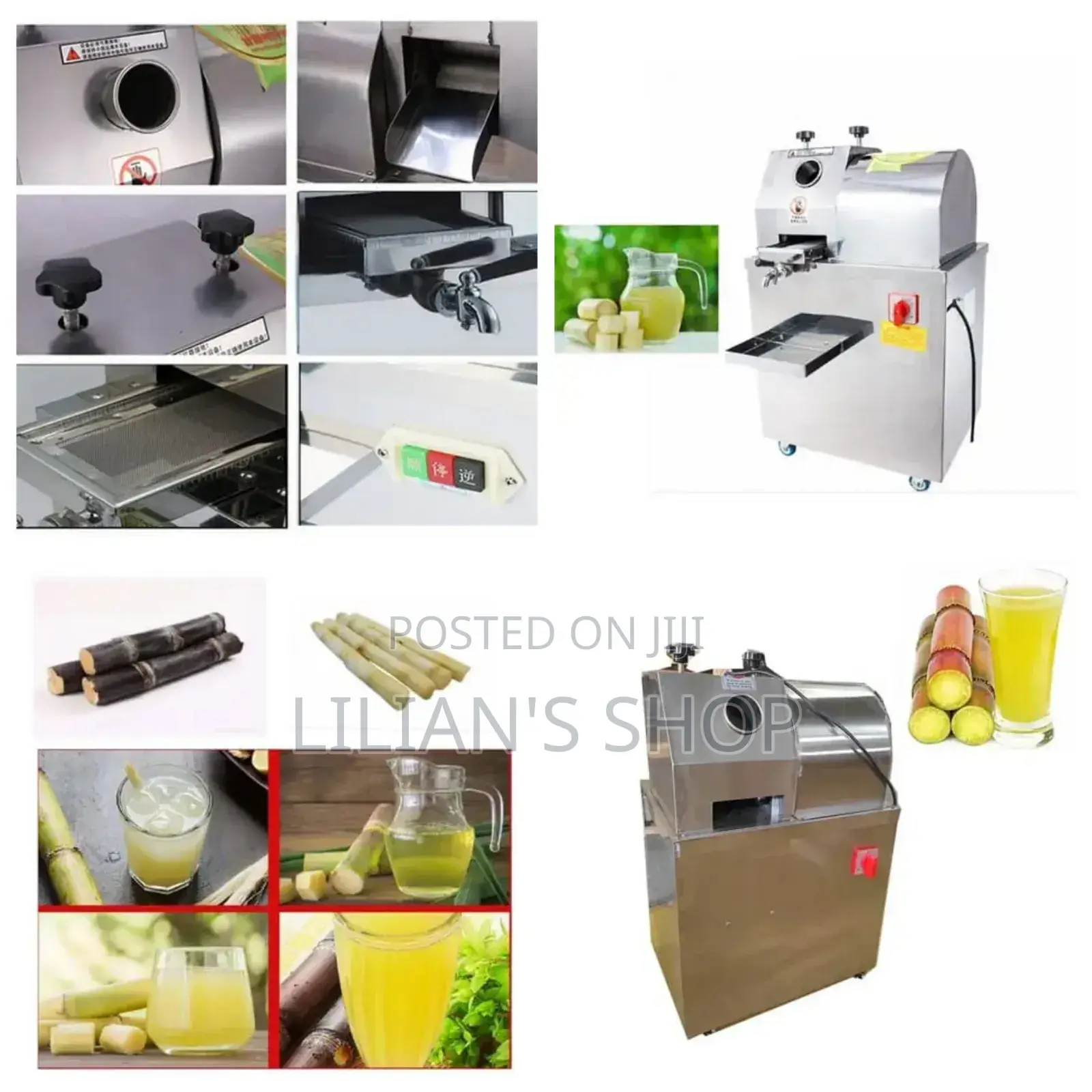 Electric Automatic Sugarcane Juice Extractor Machine