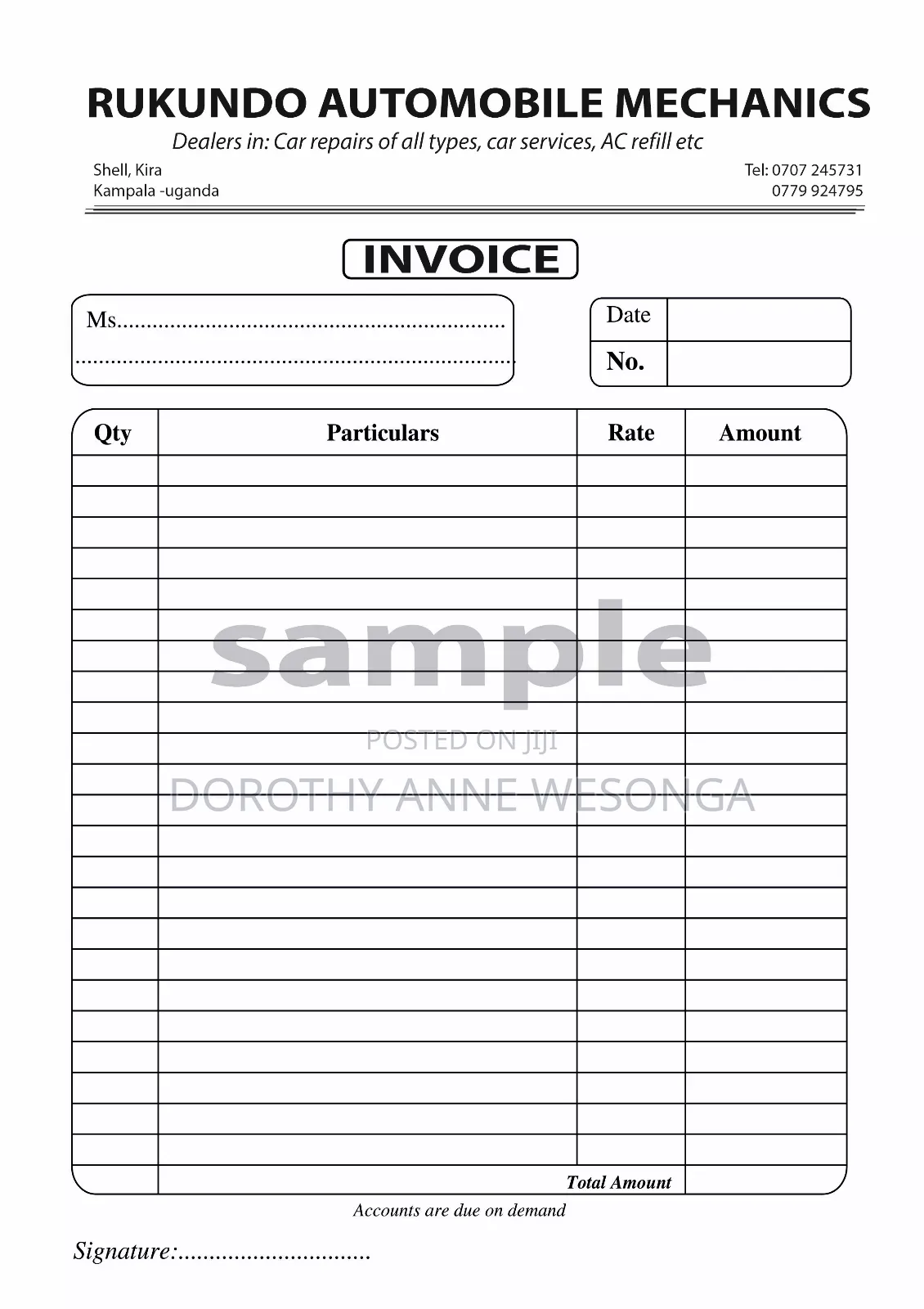 Printing Office Stationery