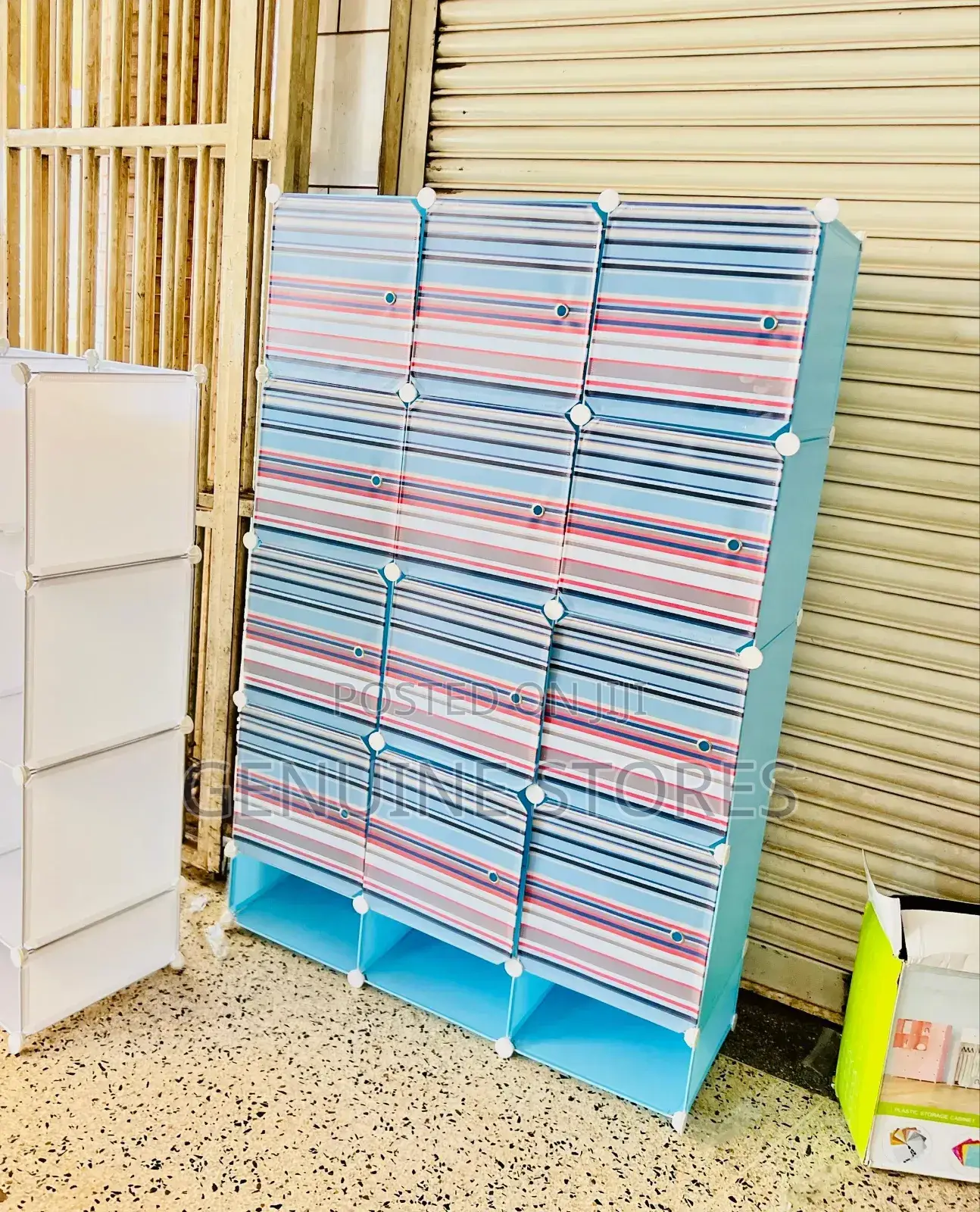 3 Column Plastic Closet for Clothes