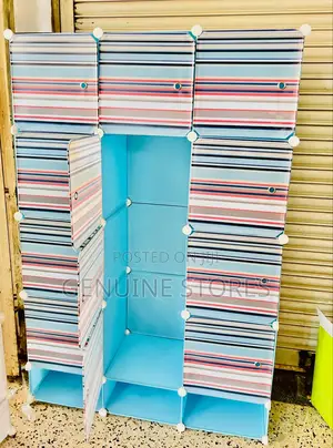 3 Column Plastic Closet for Clothes