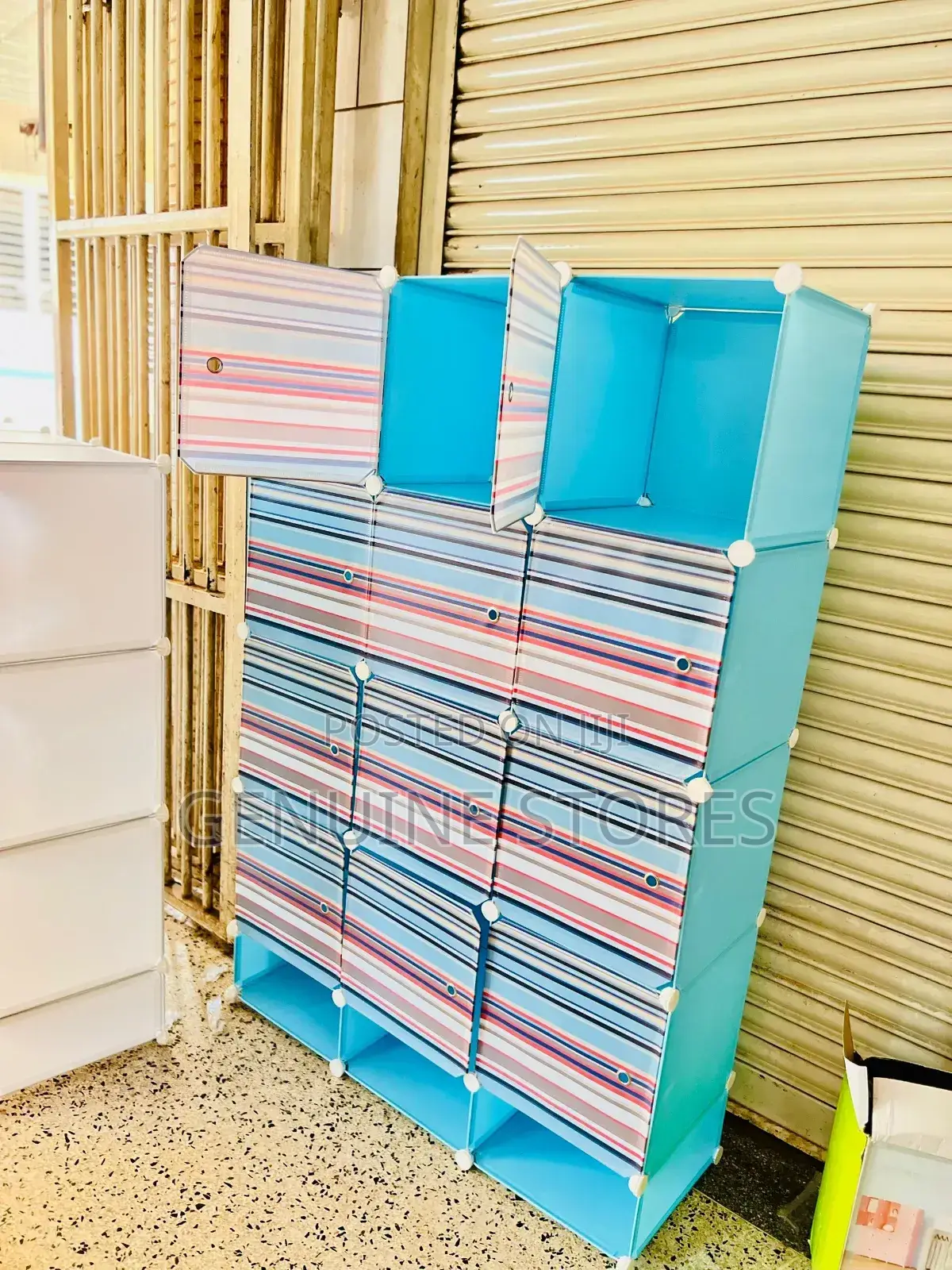 3 Column Plastic Closet for Clothes