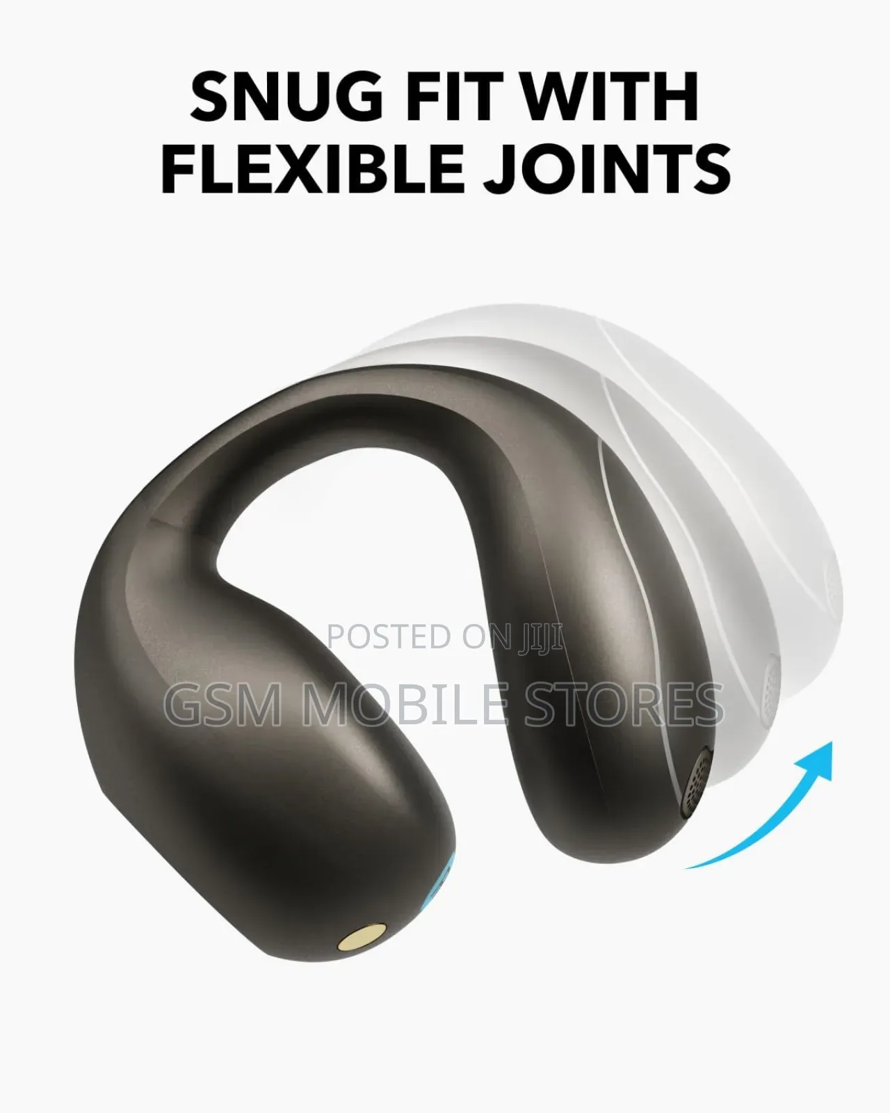 Soundcore C40i Open-Ear Earbuds Clipon Flexible Joint Design