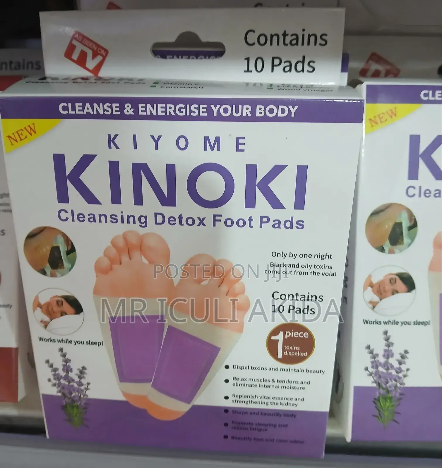 Kiyome Cleansing Detox Foot Pads-10pcs Pack