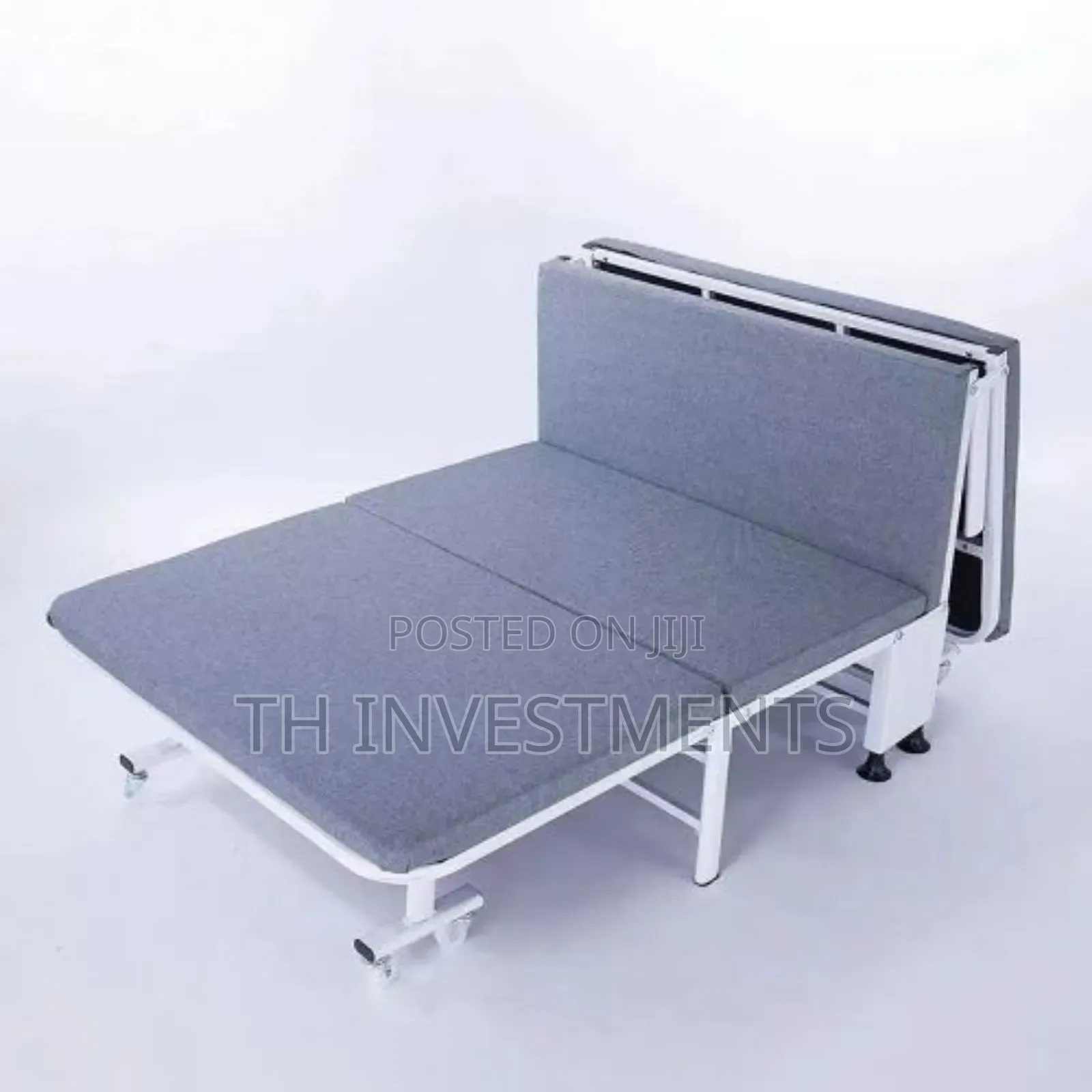 Folding Guest Chair Sofa With Wheel for Home Office Hospital