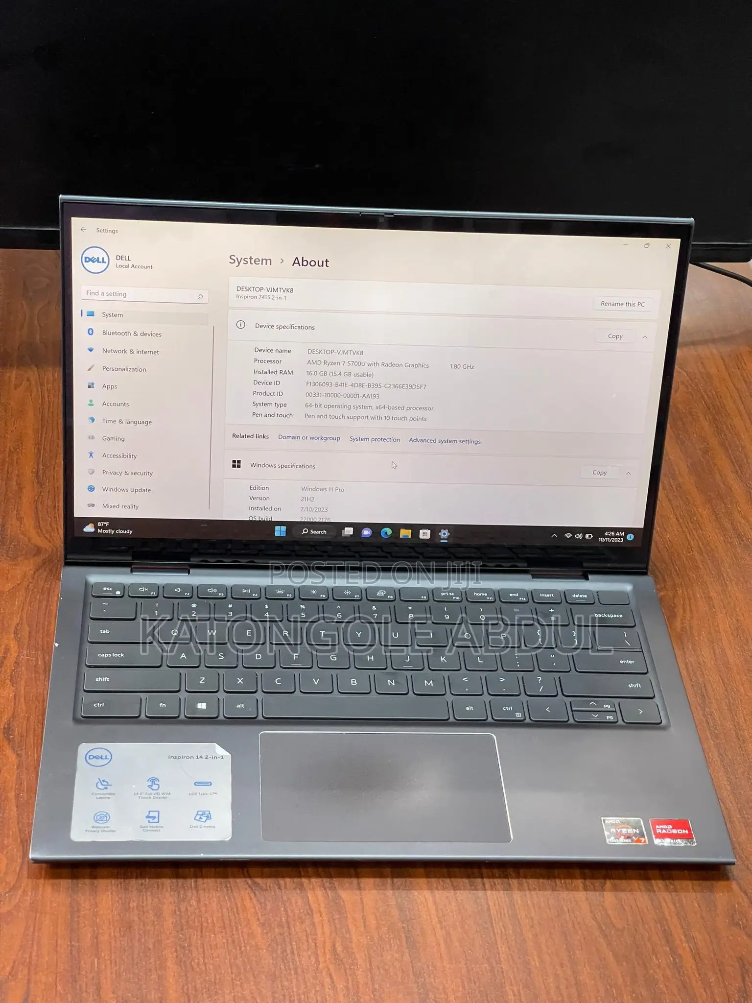 New Laptop Dell Inspiron 14 7000 16GB AMD Ryzen 5 SSD 500GB