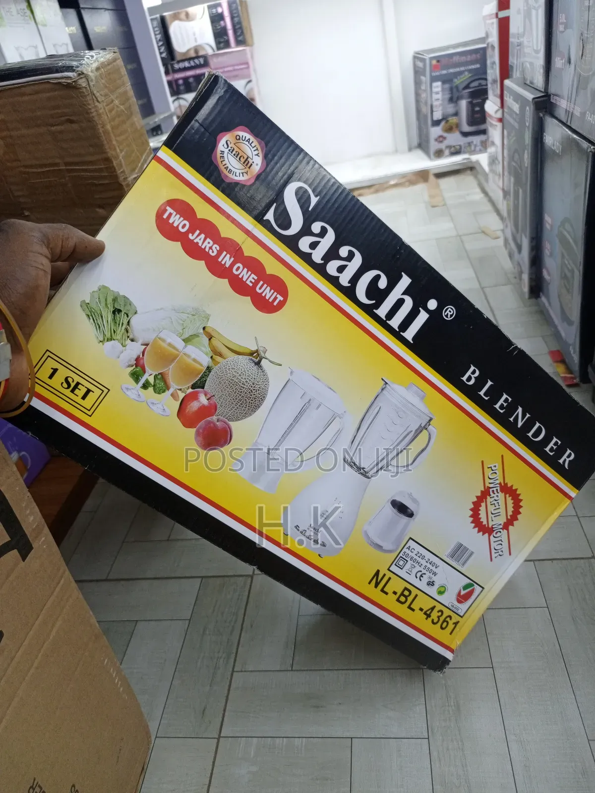 Saachi 3-in-1 Blender, Model Nl-Bl-4361