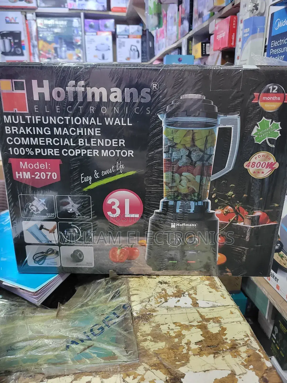 Hoffmans 3litres Commercial Blender