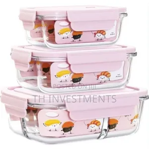 3 Food Safe Microwave Oven Glass Bowls Fridge Containers