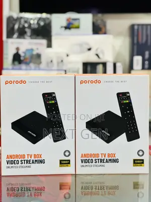 Porodo Android Tv Box With Ethernet Port - Black
