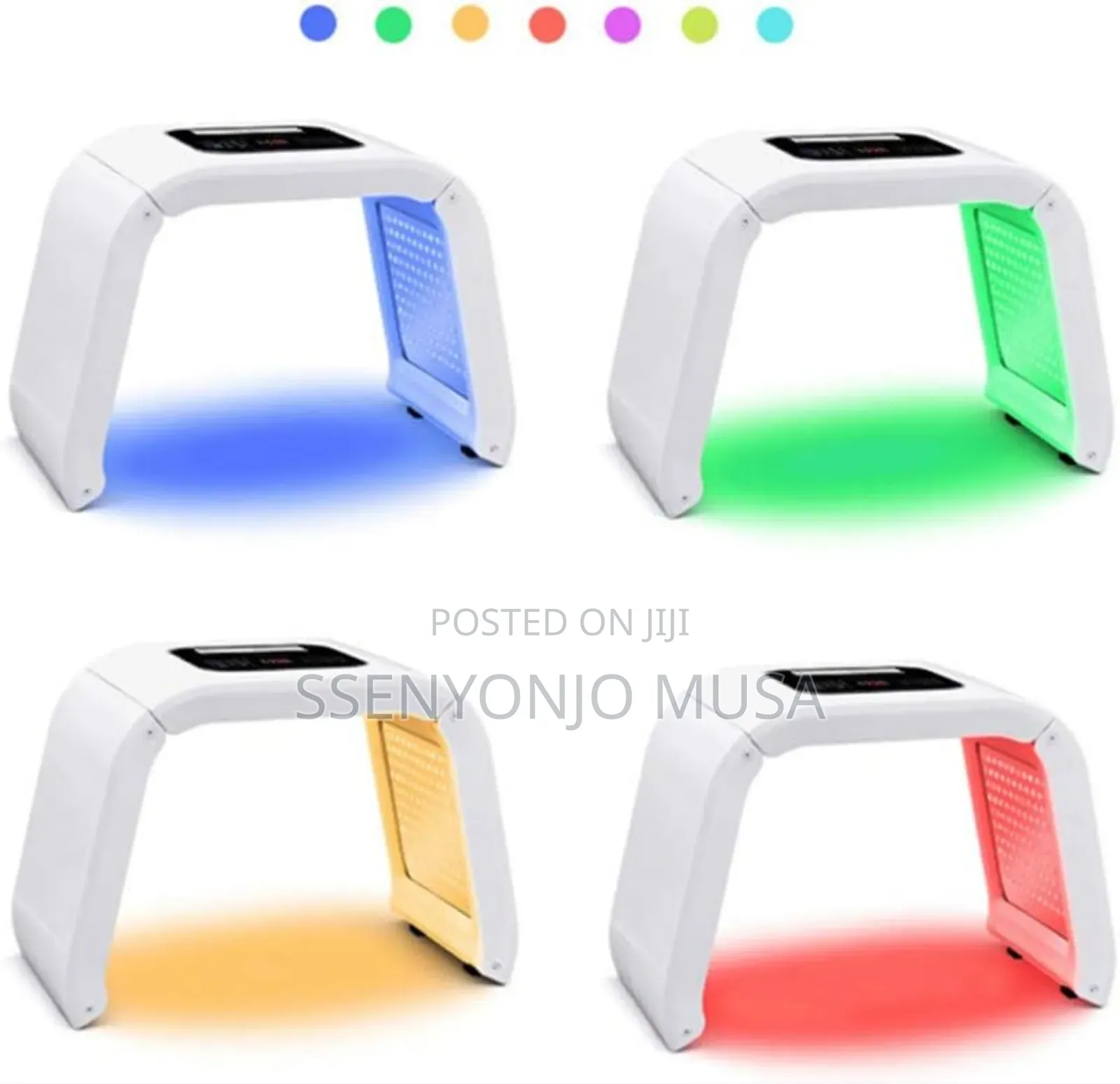 7 Colors Led Light Therapy Mask - Digital Control Lamp-