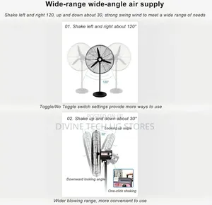 Wall Industrial Fan ,Heavy Duty- 20 Inches Oscillating Fan