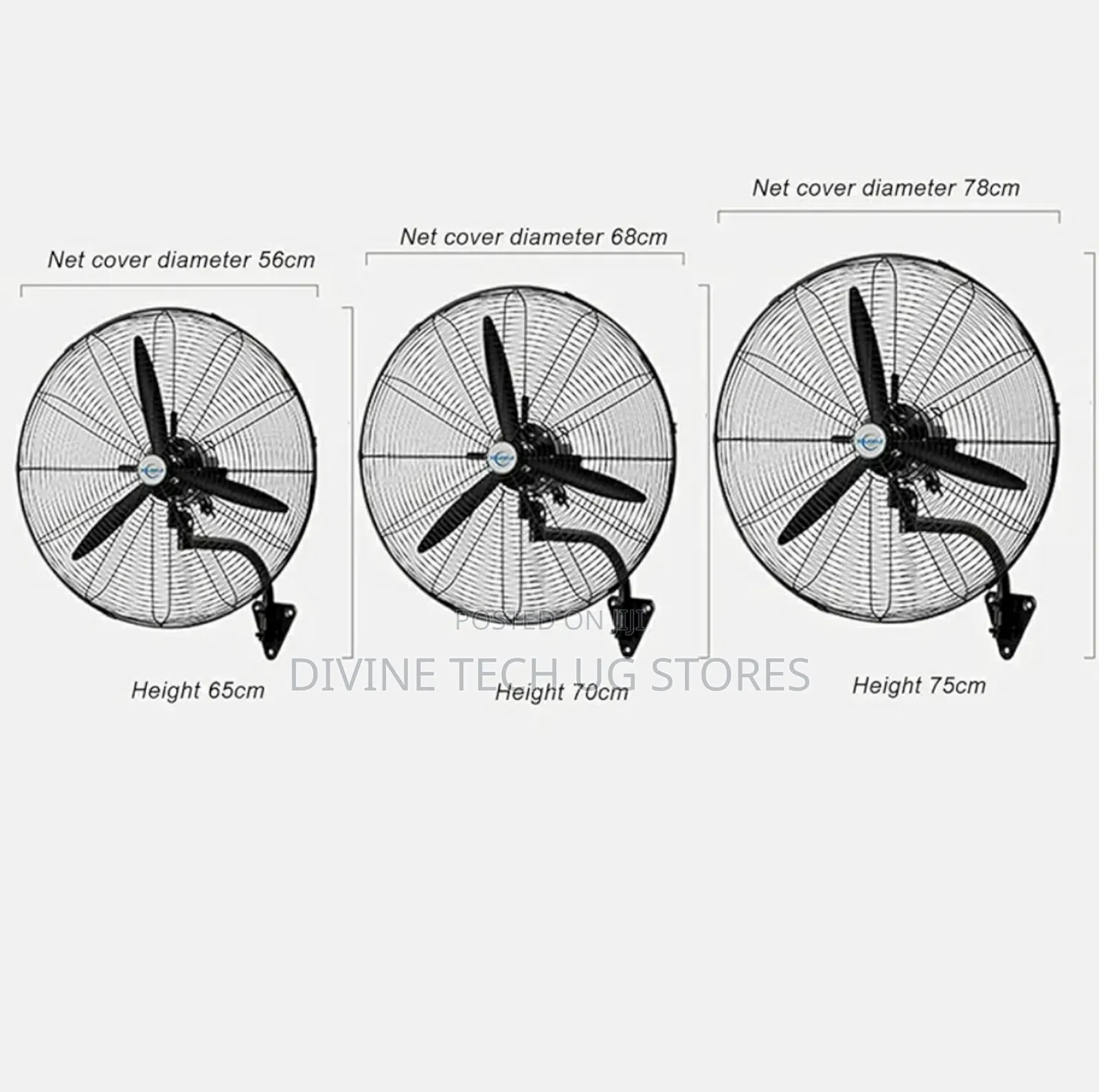 Wall Industrial Fan ,Heavy Duty- 20 Inches Oscillating Fan