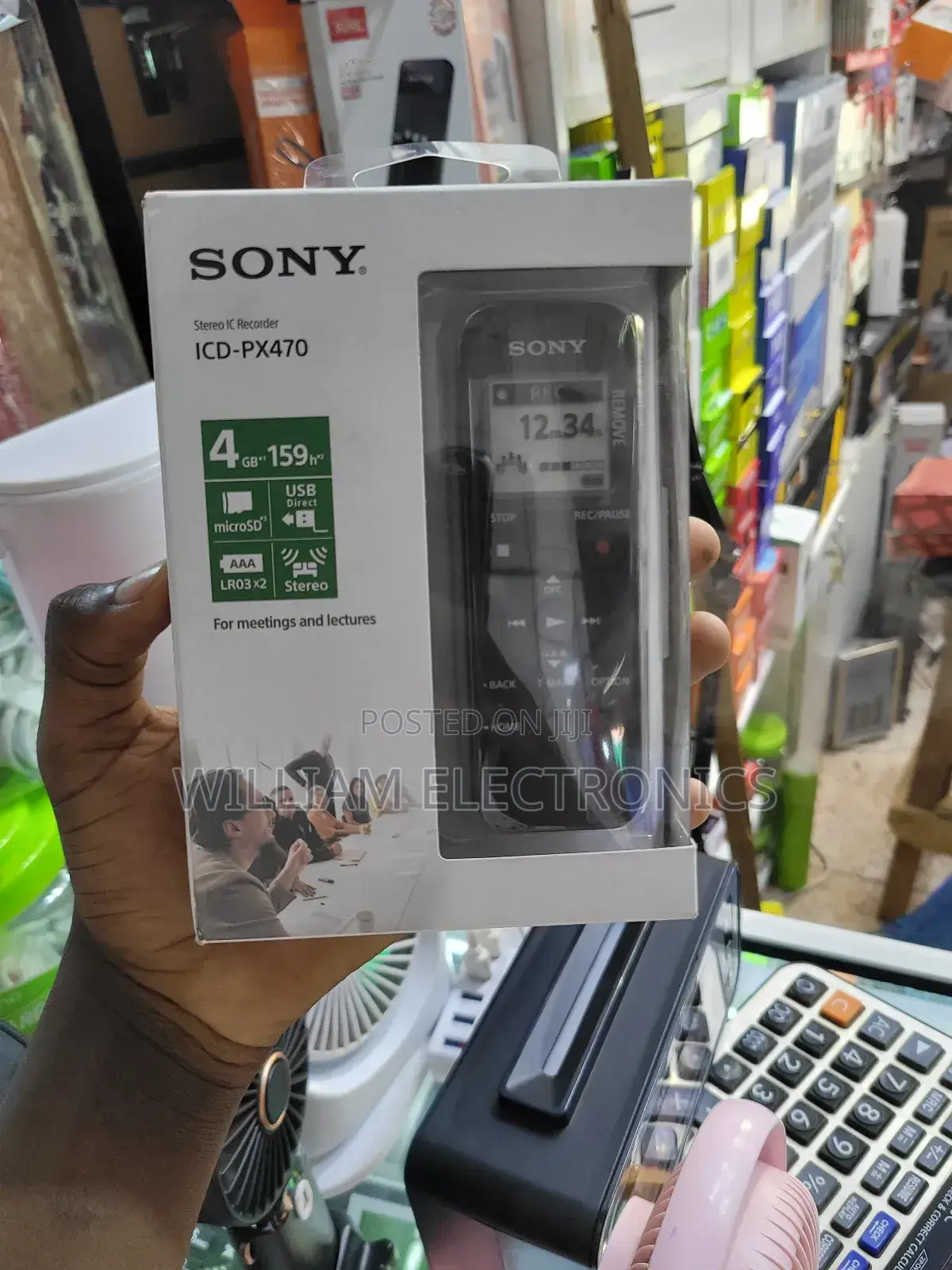 Sony Icd-Px470 Stereo Digital Stereo Voice Recorder