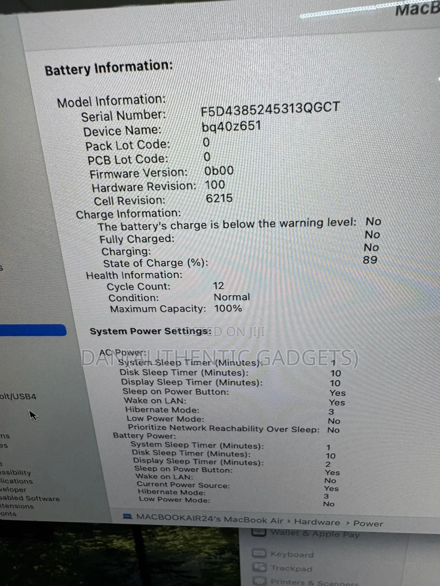 New Laptop Apple MacBook Air 2024 M3 13-Inch 8GB Apple M3 SSD 256GB