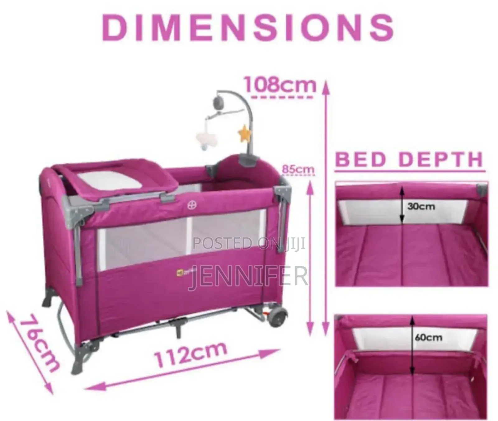 Heavy-Duty Baby Cradle Bed