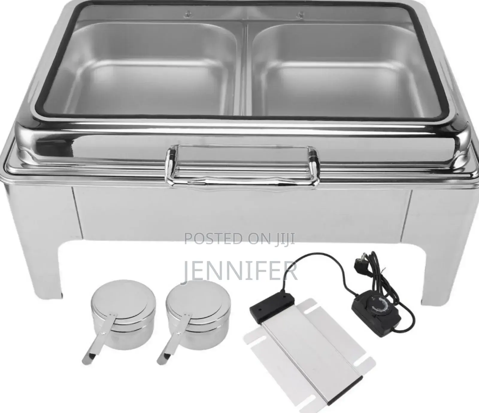 Electric Chaffing Dish Double Compartment