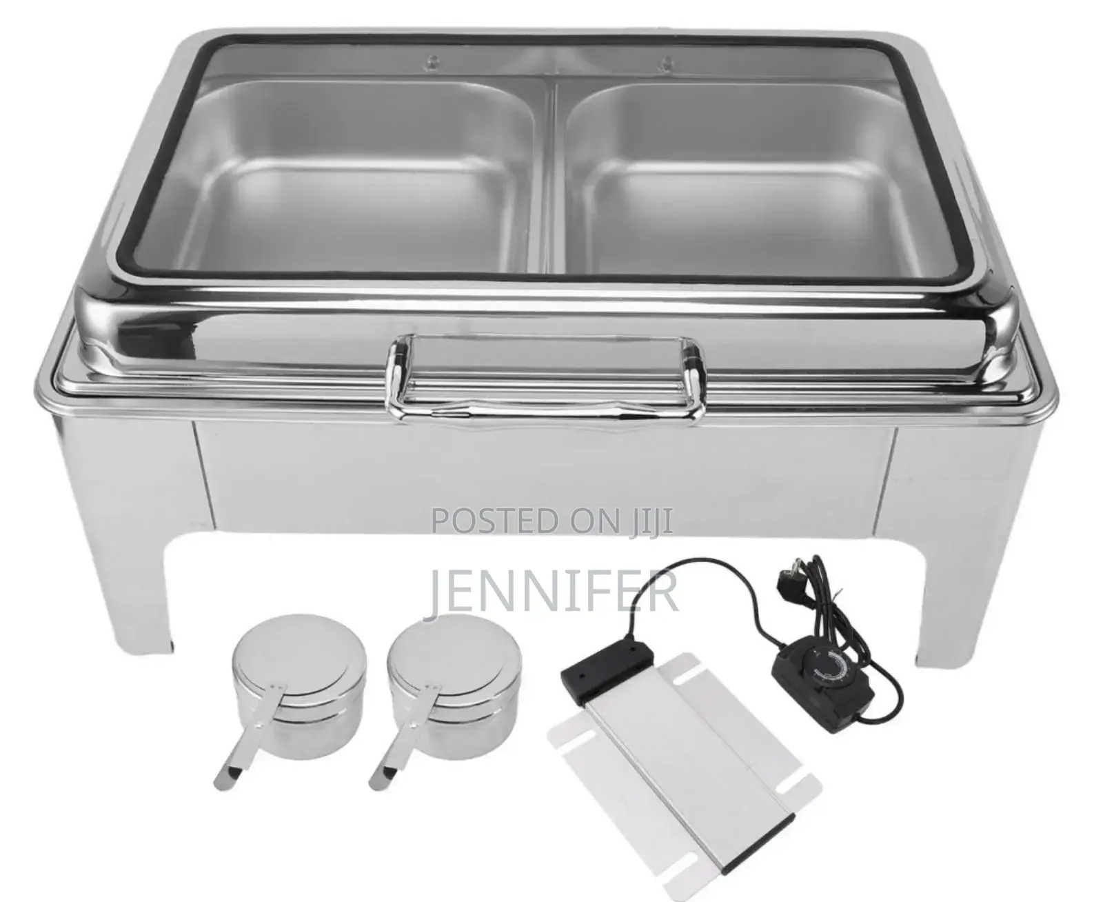 Electric Chaffing Dish Double Compartment