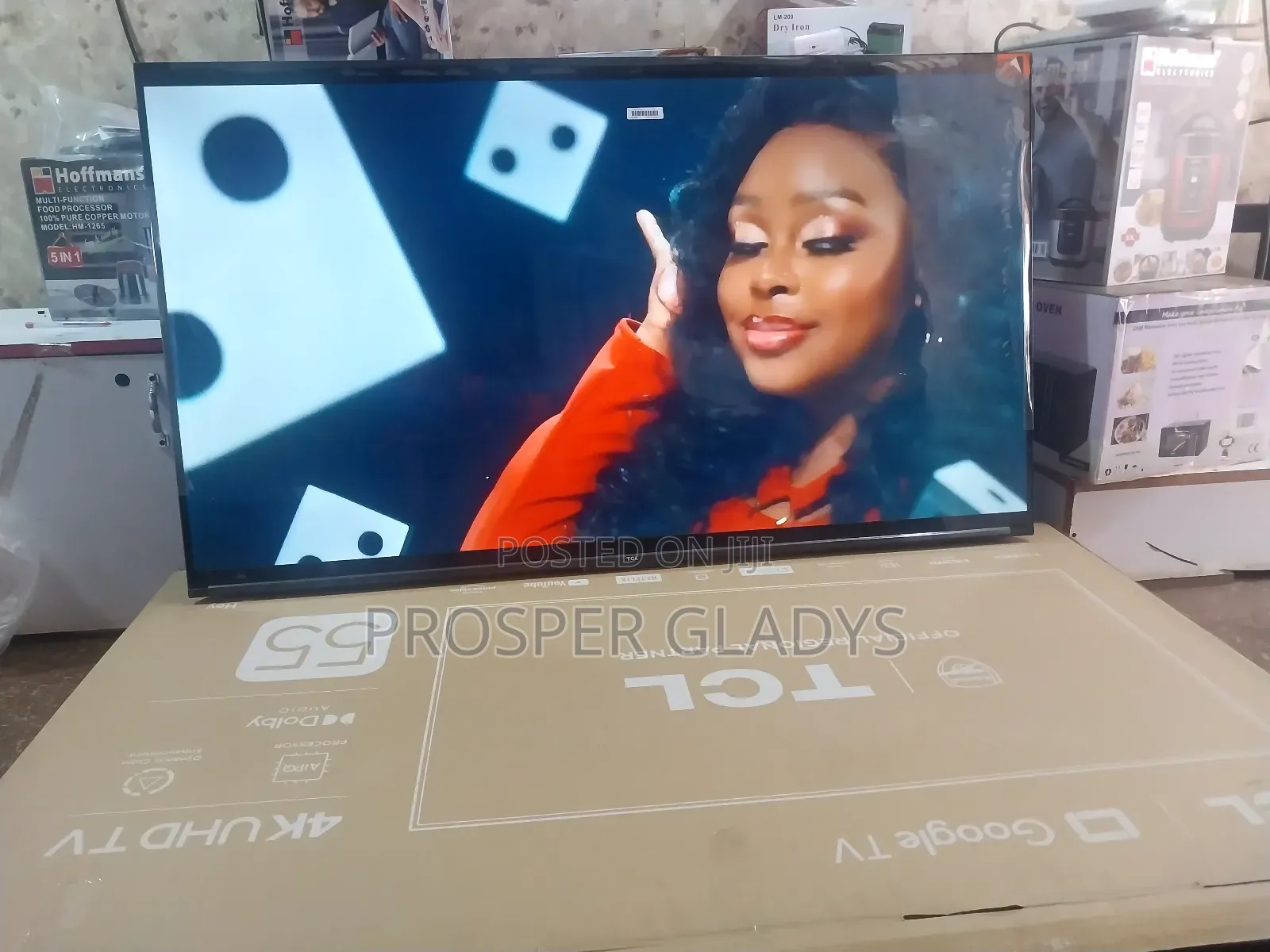 55 Inhes Led TCL Smart Digital Flat Screen Flameless.