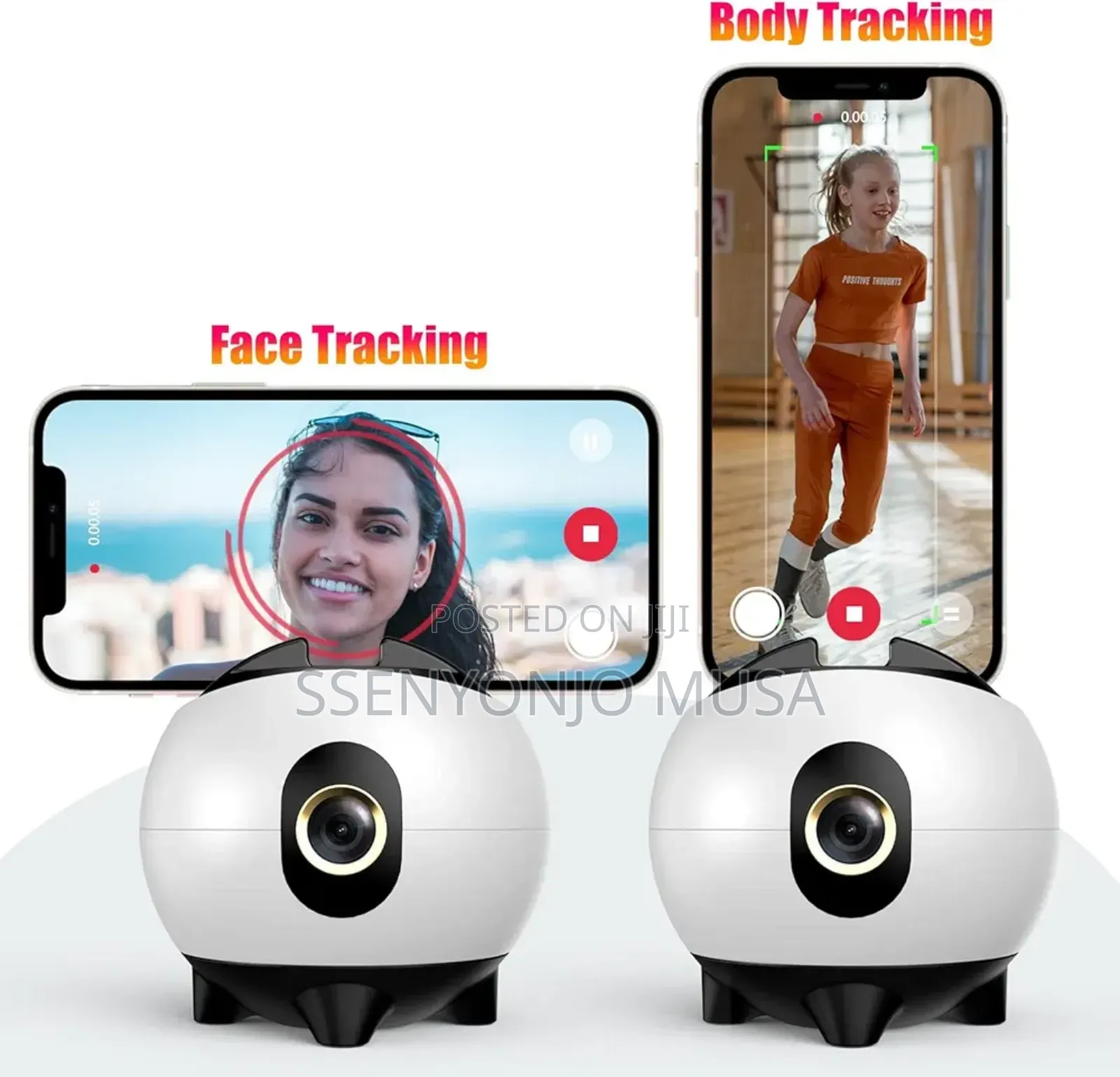 Auto Face Tracking Tripod - 360° Rotation Smart Phone Holder
