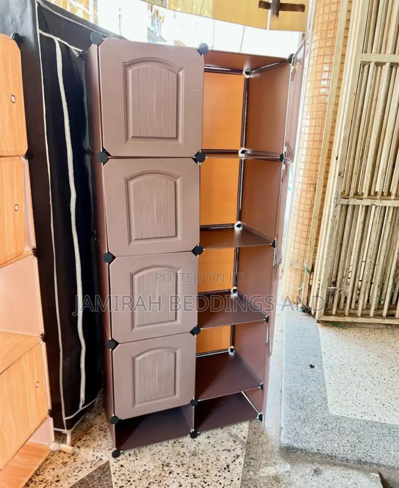 2 Column Plastic Wardrobe
