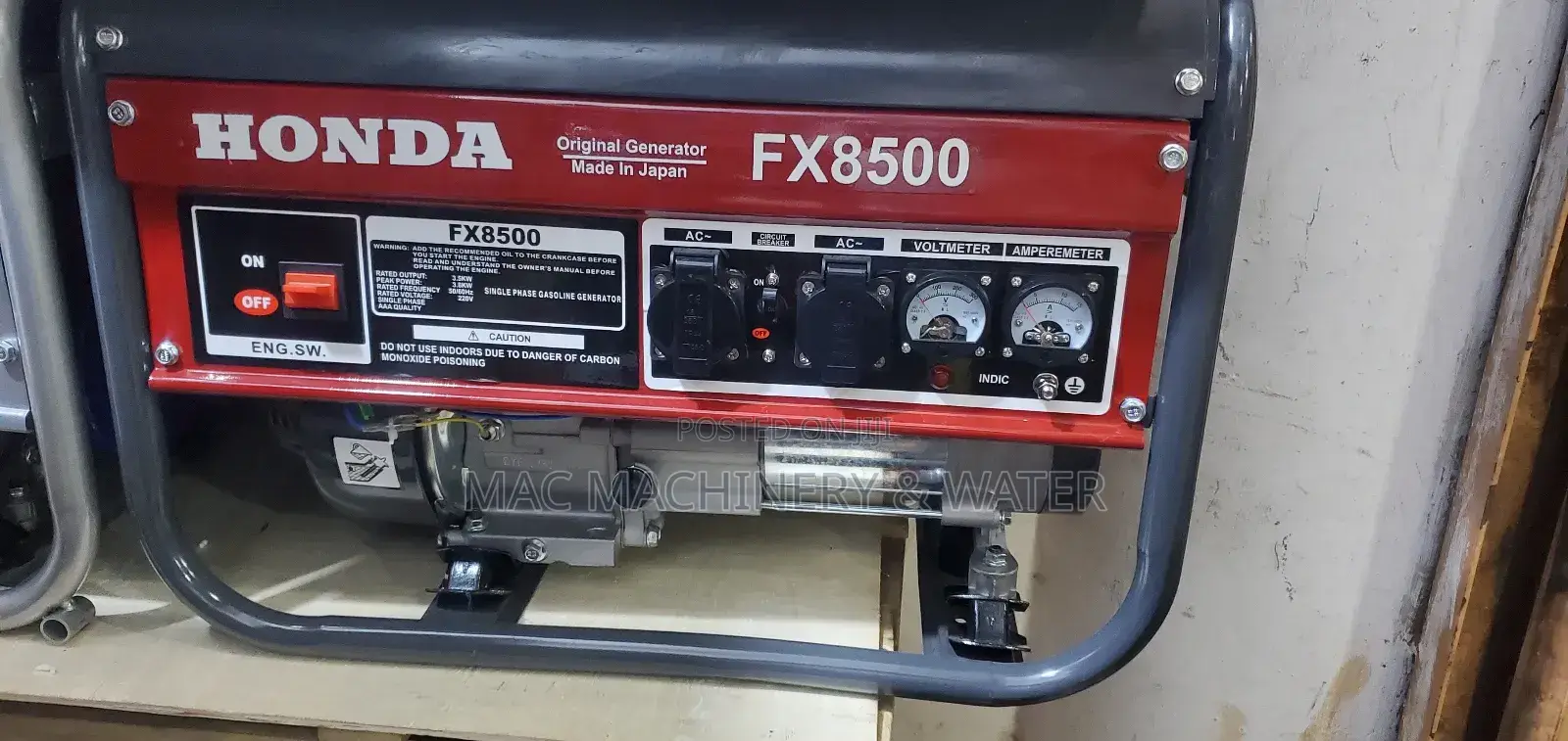 Honda 3.8kw/ 4kva Generator Fx 8500